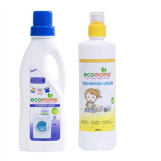 Laundry detergent Liquid + Dishwashing Liquid Combo-2 - Ecomoms