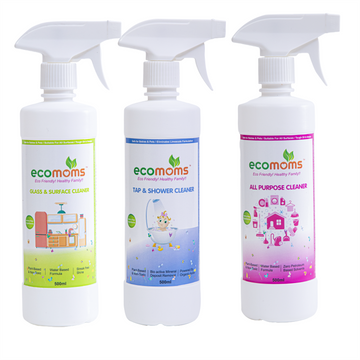 Glass Surface Cleaner | Tough Lime Scale Remover | All Purpose Cleaner Combo-3 - Ecomoms